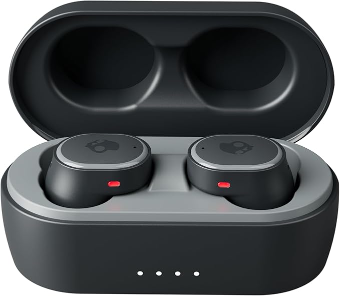 Skullcandy Sesh ANC XT Wireless Earbuds, Bluetooth Headphones, Noise Cancelling, Up to 46 Hours Battery with Charging Case, Sweat and Water Resistant, Microphone for iPhone Android - True Black