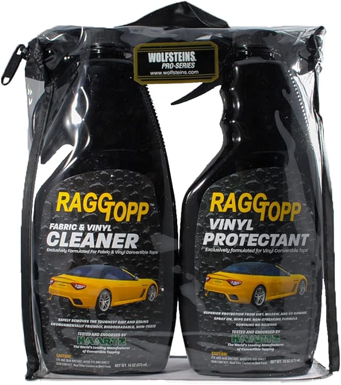 Raggtopp Convertible Top Vinyl Cleaner & Protectant Kit 16 ounce