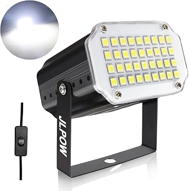 Halloween White Strobe Light,Super Bright 36 LED Mini Strobe Lights for Party Sound Activated Strobe Lights,Best for Parties Club Disco KTV Bar Xmas Show (No Remote)