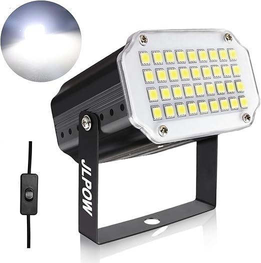 Halloween White Strobe Light,Super Bright 36 LED Mini Strobe Lights for Party Sound Activated Strobe Lights,Best for Parties Club Disco KTV Bar Xmas Show (No Remote)