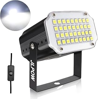 Halloween White Strobe Light,Super Bright 36 LED Mini Strobe Lights for Party Sound Activated Strobe Lights,Best for Parties Club Disco KTV Bar Xmas Show (No Remote) - Image 1