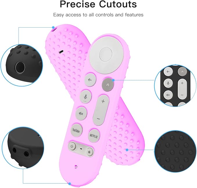 Silicone Glow Cover Case for Google TV Streamer 4K 2024 ，Protective Sleeve Set for Google TV Streamer 4K Host Box +Voice Remote,Anti-Slip Scratch Shock Protection (Glow Purple)