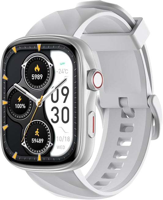 Smart Watch Health Monitor, Ultra HD 1.95" AMOLED Display (410×502 High Resolution) | 3ATM Waterproof | Heart Rate/Sleep Tracker | 130+ Sports/Fitness Modes, Bluetooth Calling, Smart Notifications