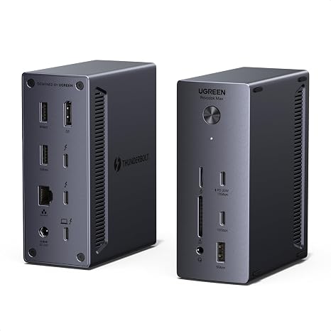 UGREEN 13-in-1 Thunderbolt 4 Docking Station, Dual 4K@60Hz, 3xTBT4, 40Gbps
