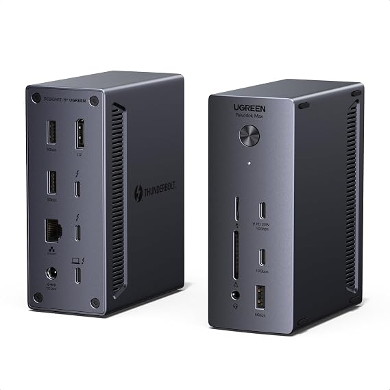 UGREEN 13-in-1 Thunderbolt 4 Docking Station, Dual 4K@60Hz, 3xTBT4, 40Gbps