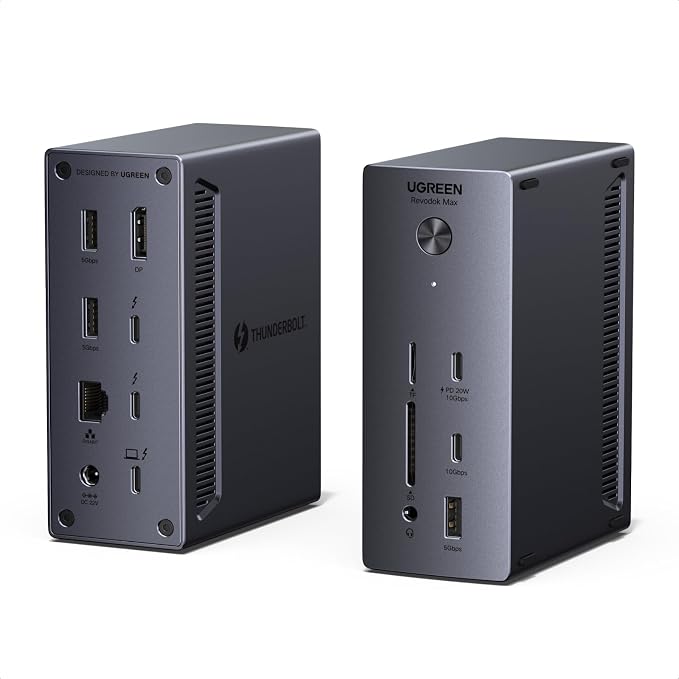 UGREEN 13-in-1 Thunderbolt 4 Docking Station, Dual 4K@60Hz, 3xTBT4, 40Gbps
