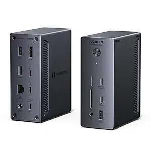 UGREEN 13-in-1 Thunderbolt 4 Docking Station, Dual 4K@60Hz, 3xTBT4, 40Gbps