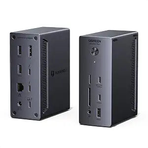UGREEN 13-in-1 Thunderbolt 4 Docking Station, Dual 4K@60Hz, 3xTBT4, 40Gbps