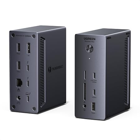 UGREEN 13-in-1 Thunderbolt 4 Docking Station, Dual 4K@60Hz, 3xTBT4, 40Gbps