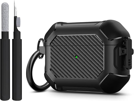 Compatible with Airpods Pro 3 Case(2025),for Airpods Pro 3rd Generation Cases Cover with Keychain Cleaner Kit Soft Silicone Shockproof Cover for Women Men