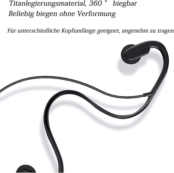 Wired Bone Conduction Headphones with Type-C,Open Ear Sports Earphones,IPX4 Sweatproof Earphones with Mic for Cycling and Workouts