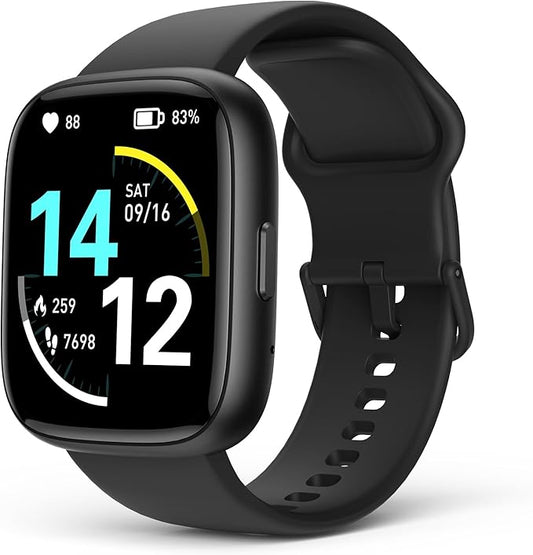 SOUYIE Smart Watches for Men with Bluetooth Calls, Alexa Built-in, 1.83" HD Customizable Screen, Heart Rate, SpO2 & Sleep Tracker, 100+ Sport Modes, Fitness Watch for Android & iPhone