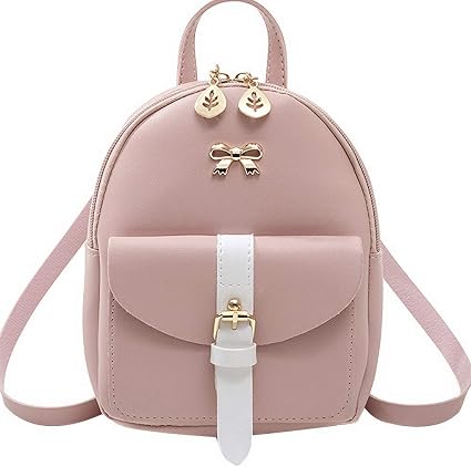 NUWA Mini Backpack Purse for Women & Teen Girls, Cute Crossbody Bag for Cell Phone, Lightweight Travel Daypack, Ideal Present for Her (Pink1)