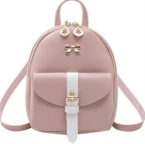 NUWA Mini Backpack Purse for Women & Teen Girls, Cute Crossbody Bag for Cell Phone, Lightweight Travel Daypack, Ideal Present for Her (Pink1)
