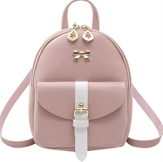 NUWA Mini Backpack Purse for Women & Teen Girls, Cute Crossbody Bag for Cell Phone, Lightweight Travel Daypack, Ideal Present for Her (Pink1)