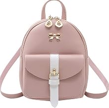 NUWA Mini Backpack Purse for Women & Teen Girls, Cute Crossbody Bag for Cell Phone, Lightweight Travel Daypack, Ideal Present for Her (Pink1)