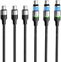 240W USB C to USB C Magnetic Charging Cable 3-Pack 3.3FT+6.6FT+6.6FT - Image 1