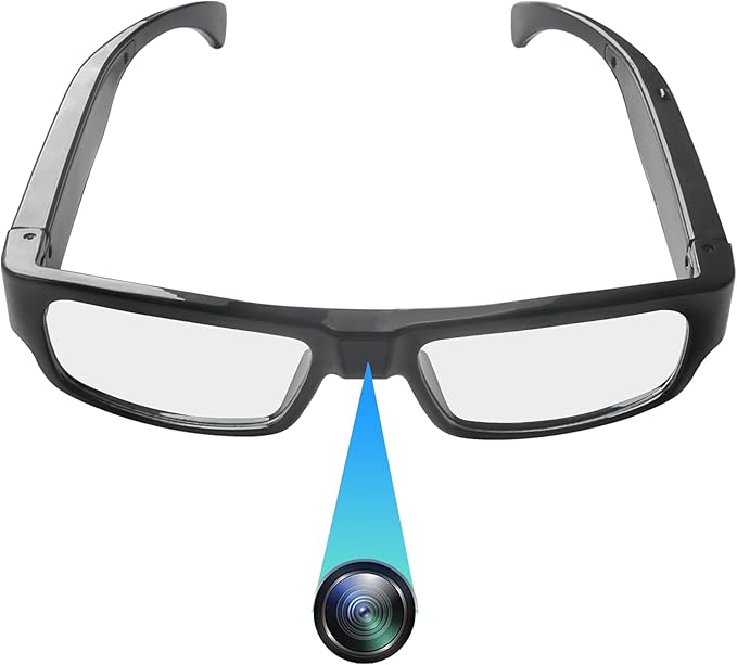 Camera Glasses HD 1080P Video Glasses Smart Glasses Outdoor Sport Action Glasses Camera for Cycling, Driving, Hunting, Hiking, Fishing