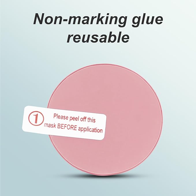 LiZHi Case for Apple Airtag Holder Airtag Case Cover Airtag Sticker Stick on Adhesive Mount Silicone for Tv Remote Car AirTag Phone Case 2 Pack (Pink)