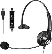 Callez USB Headset with Microphone Noise Cancelling & Audio Controls - Image 1