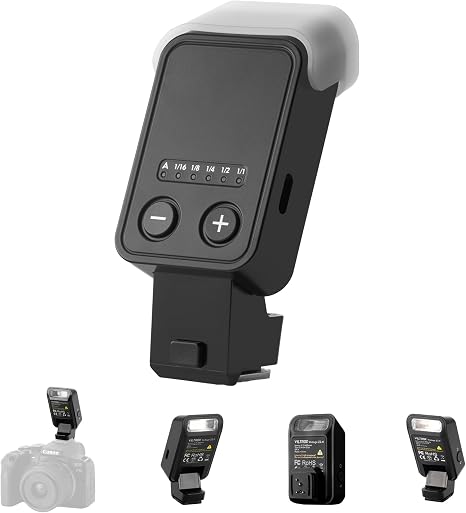 VILTROX Vintage Z2 Mini TTL On-Camera Flash for Canon, GN6 Hot Shoe Speedlite, 5-Step Manual Power Control, 700 Full-Power Flashes 10Ws, Detachable Softbox（Black）
