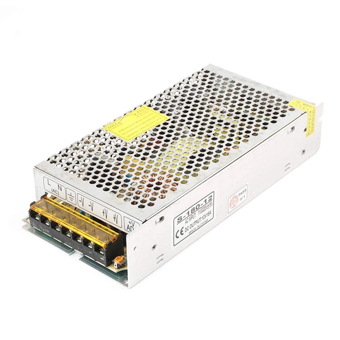 12V 15A Power Supply,AC100V/240V to DC12V 180W Switching Power Converter Adapter Transformers for LED Strip Light
