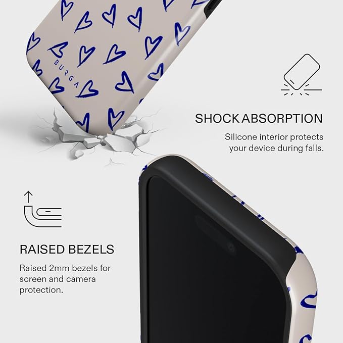 BURGA Phone Case for iPhone 17 - Cute, Trendy, Aesthetic, Pattern Phone Cover, Hard Shell Protection - fits Apple iPhone 17 Case for Women and Men
