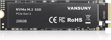 Vansuny 256GB NVMe M.2 Internal Solid State Drive PCIe 3.0 TLC M.2 SSD 3D NAND 2280 Speed up to 2800/2300MB/s Internal Solid State Hard Drive PCIe SSD