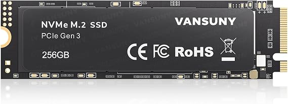 Vansuny 256GB NVMe M.2 Internal Solid State Drive PCIe 3.0 TLC M.2 SSD 3D NAND 2280 Speed up to 2800/2300MB/s Internal Solid State Hard Drive PCIe SSD