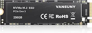 Vansuny 256GB NVMe M.2 Internal Solid State Drive PCIe 3.0 TLC M.2 SSD 3D NAND 2280 Speed up to 2800/2300MB/s Internal Solid State Hard Drive PCIe SSD