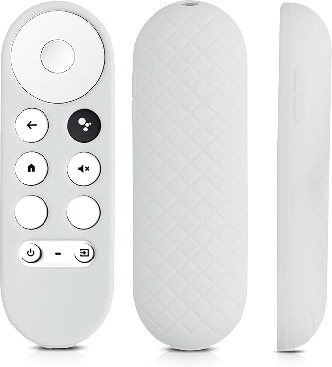 kwmobile Case Compatible with Google Chromecast 2020 4K / Chromecast 2022 HD Case - Soft Silicone Cover for Remote Control - Grey