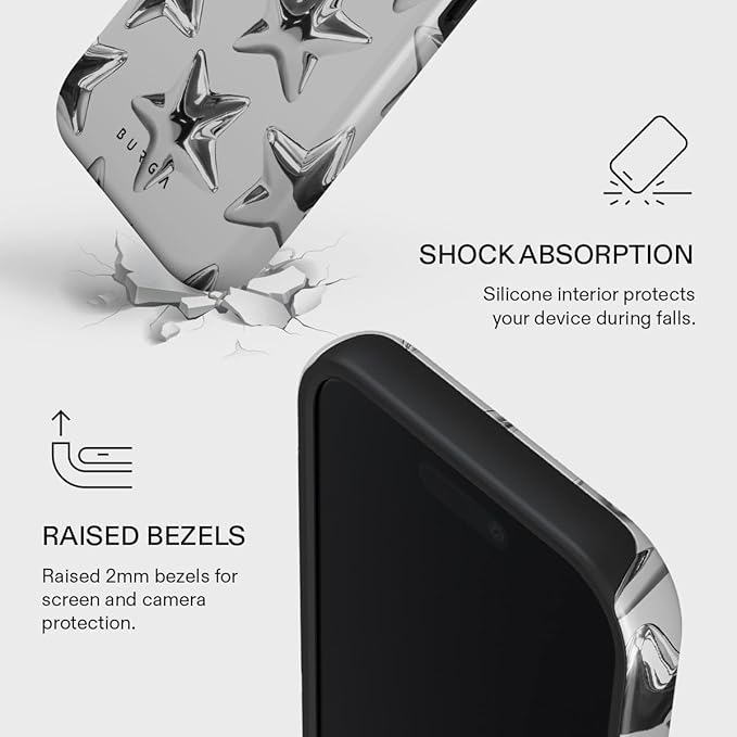 BURGA Phone Case for iPhone 17 - Cute, Trendy, Aesthetic, Pattern Phone Cover, Hard Shell Protection - fits Apple iPhone 17 Case for Women and Men