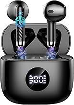 Wireless Earbuds, Bluetooth 5.4 Ear Buds LED Power Display Headphones Bass Stereo, Bluetooth Earbuds in-Ear Noise Cancelling Mic, 40H Playback Mini Case IP7 Waterproof Sports Earphones for Android iOS - Image 1