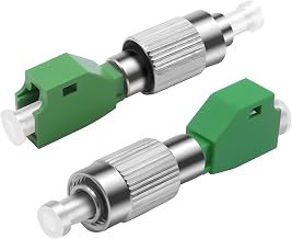 XMSJSIY LC to FC Fiber Optic Adapter FC/UPC Male to LC/APC Female Simplix