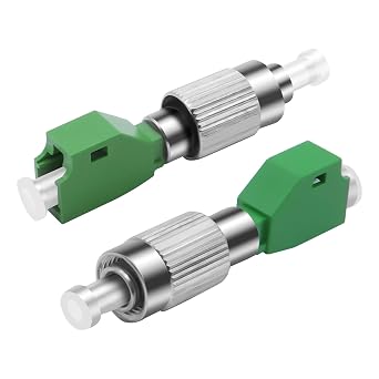 XMSJSIY LC to FC Fiber Optic Adapter FC/UPC Male to LC/APC Female Simplix