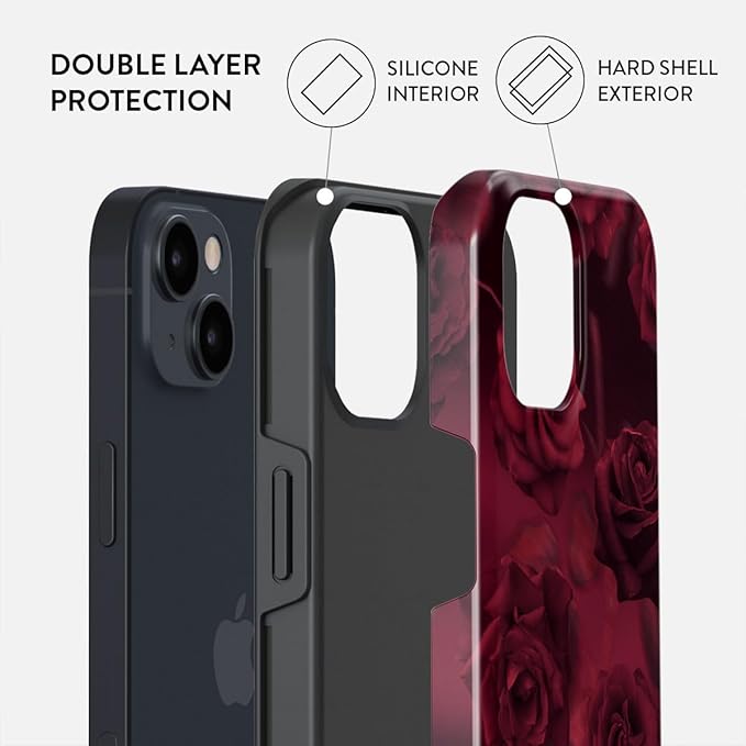 BURGA Phone Case for iPhone 14 - Cute, Trendy, Aesthetic, Pattern Phone Cover, Hard Shell Protection - fits Apple iPhone 14 Case for Women and Men