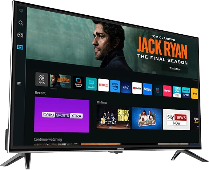 ATYME 32-inch 1080p Powered by Tizen Os,FHD WiFi Television, HDR 10, HDMI, Bluetooth, Flat Screen Television, 1*USB 3* HDMI 1*VGA ARC Dual Channel 8W