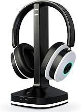 Earbay Wireless Headphones for TV, TV Headphones, Bluetooth Headphone with Transmitter & Charging Base, No Delay Over Ear Headset for Seniors, 3 Audio Modes, Ideal Gifts for Parents, Black & White - Image 1