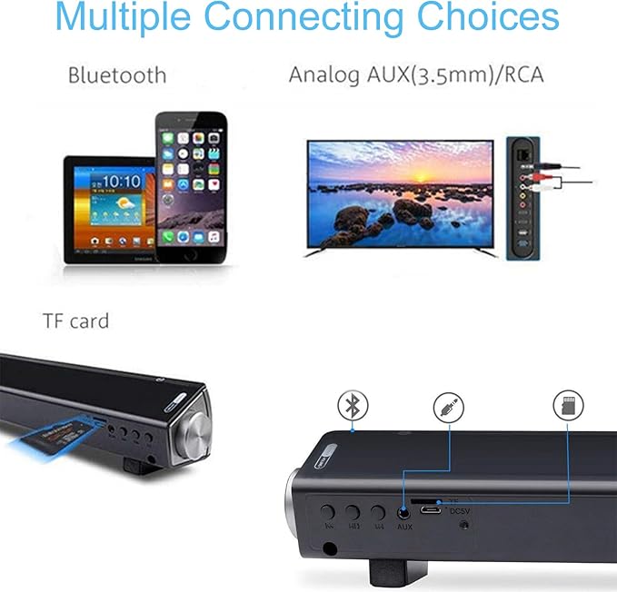 TOPROAD Bluetooth Speaker, Portable Wireless Speaker, USB Powered Speaker with Loud HD Sound, Bluetooth 5.0, Built-in Mic, for Smartphone, Tablet, PC, Projector