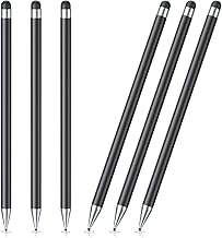 Stylus Pen for Touchscreen, 6 PCS Stylus Pencil 2-in-1 High Precision and Sensitivity, Suitable for iPad/iPhone/Samsung/Android Smartphone and Tablets, Compatible with Capacitive Touch Screen (Black) - Image 1
