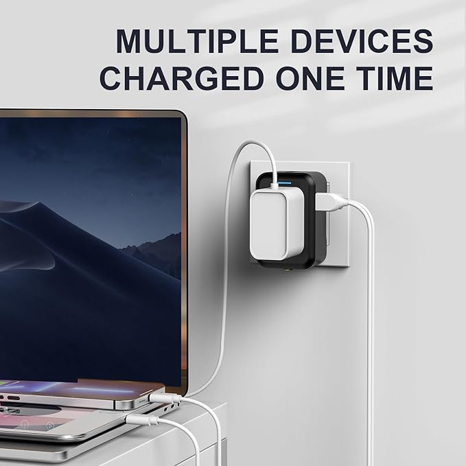 Universal Travel Adapter with USB C, International Power Plug Adapter All in One Worldwide Travel Adapter Power Converters Wall Charger AC Power Plug Adapter USB Type C Charger for USA EU UK AUS