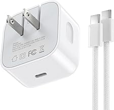 40W USB C Fast Charger, Flat Foldable Wall Charger for iPhone 17/16/15