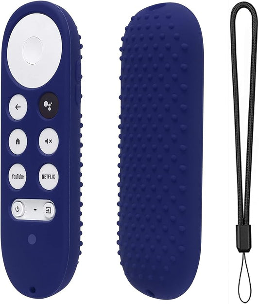 Silicone Case for Chromecast with Google TV 2020 Voice Remote Protective Cover for 2020 Chromecast Voice Remote (Midnight Blue)