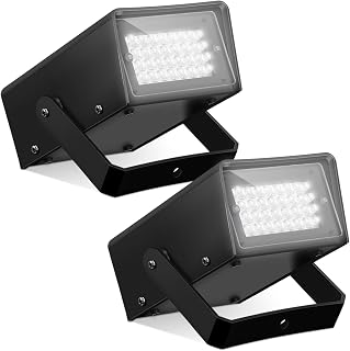 Treela 2 Pack LED Strobe Lights Mini Stage Party Outdoor, White, 32 LED - Image 1