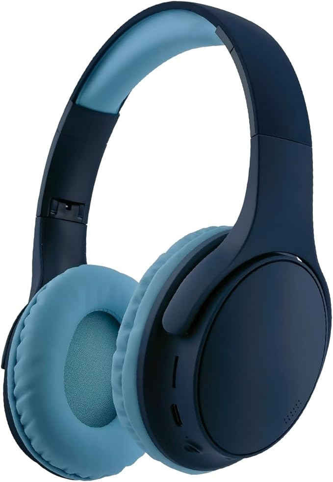 Kids Wireless Headphones, Bluetooth Toddler Headphones,Over Ear Isolation Headphone Foldable with Built-in Mic for Cell Phones TV Tablet School Network Boys Girls (e6 Blue)