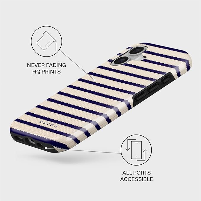BURGA Phone Case for iPhone 17 - Cute, Trendy, Aesthetic, Pattern Phone Cover, Hard Shell Protection - fits Apple iPhone 17 Case for Women and Men
