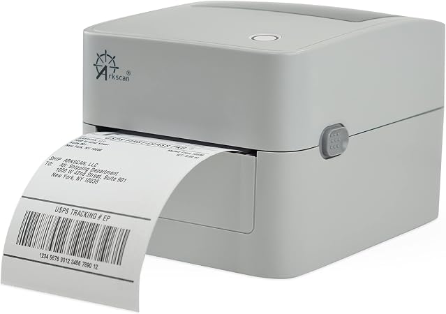 Arkscan 2054K-WF Shipping Label Printer USB & WiFi Connection, Work w/iPhone Windows Mac Chromebook Android Support Amazon Paypal Shopify Shipstation UPS USPS FedEx Direct Thermal
