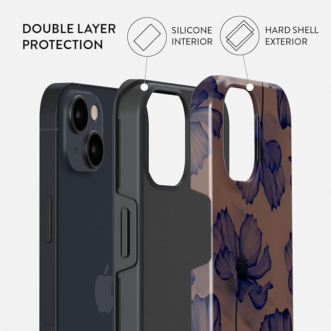 BURGA Phone Case for iPhone 15 - Cute, Trendy, Aesthetic, Pattern Phone Cover, Hard Shell Protection - fits Apple iPhone 15 Case for Women and Men