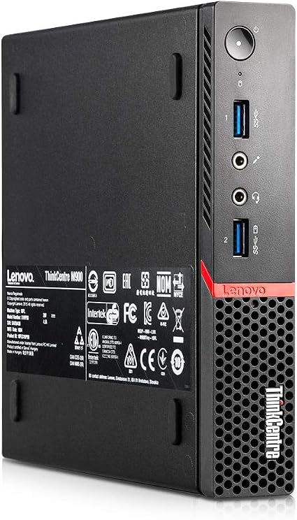 Lenovo ThinkCentre M900 Tiny Desktop, Quad Core i7 6700T 2.8Ghz, 16GB DDR4, 256GB NVMe PCIe SSD, Windows 11 Pro (Renewed)