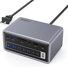 20-in-1 USB Docking Station,300W Charging Station,Triple Display USB-C Hub with 2x4K HDMI,DP,VGA,Ethernet,7 USB-A/C Ports,5Gbps USB-A/C Ports,SD/TF,Audio,100W PD Fast Laptop Charger for Windows/macOS - Image 1
